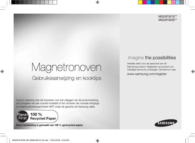 Page n°1 - Manuel utilisateur Samsung MG23F302TAK