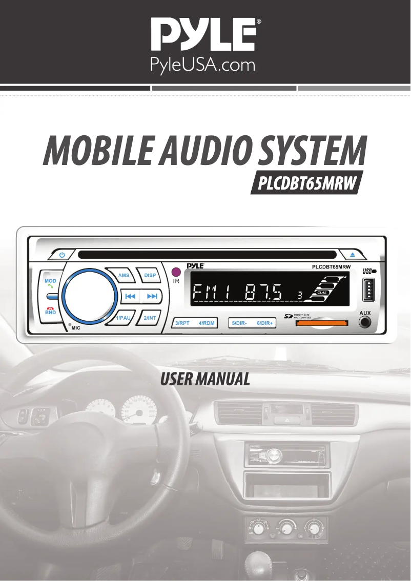 Image de la première page du manuel de l'appareil PLCDBT65MRW