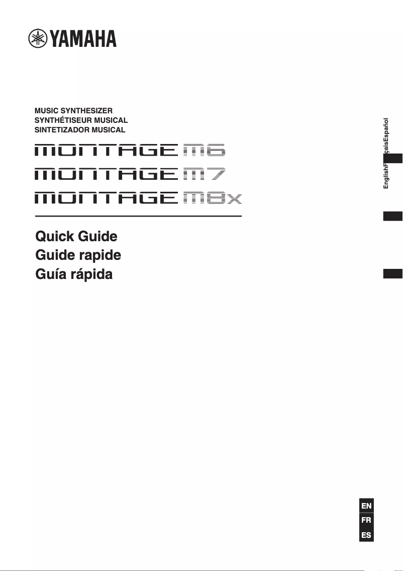 Page n°1 - Manuel utilisateur Yamaha MONTAGE M8x
