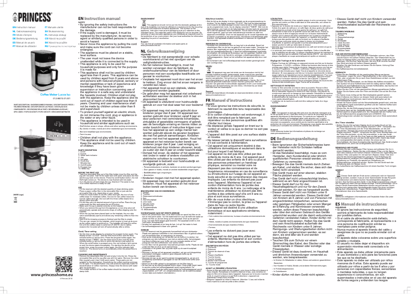 Page n°1 - Manuel utilisateur Princess Deluxe ISO 246012