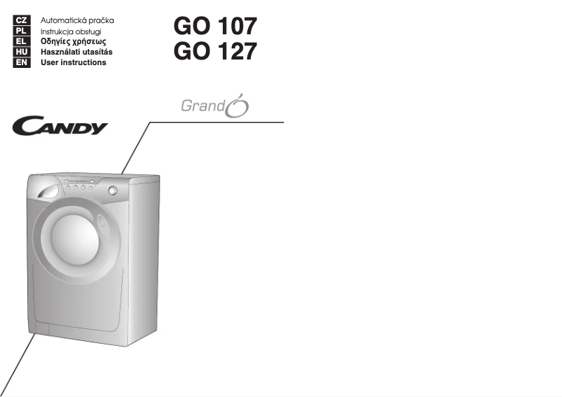 Image de la première page du manuel de l'appareil GO 107-37