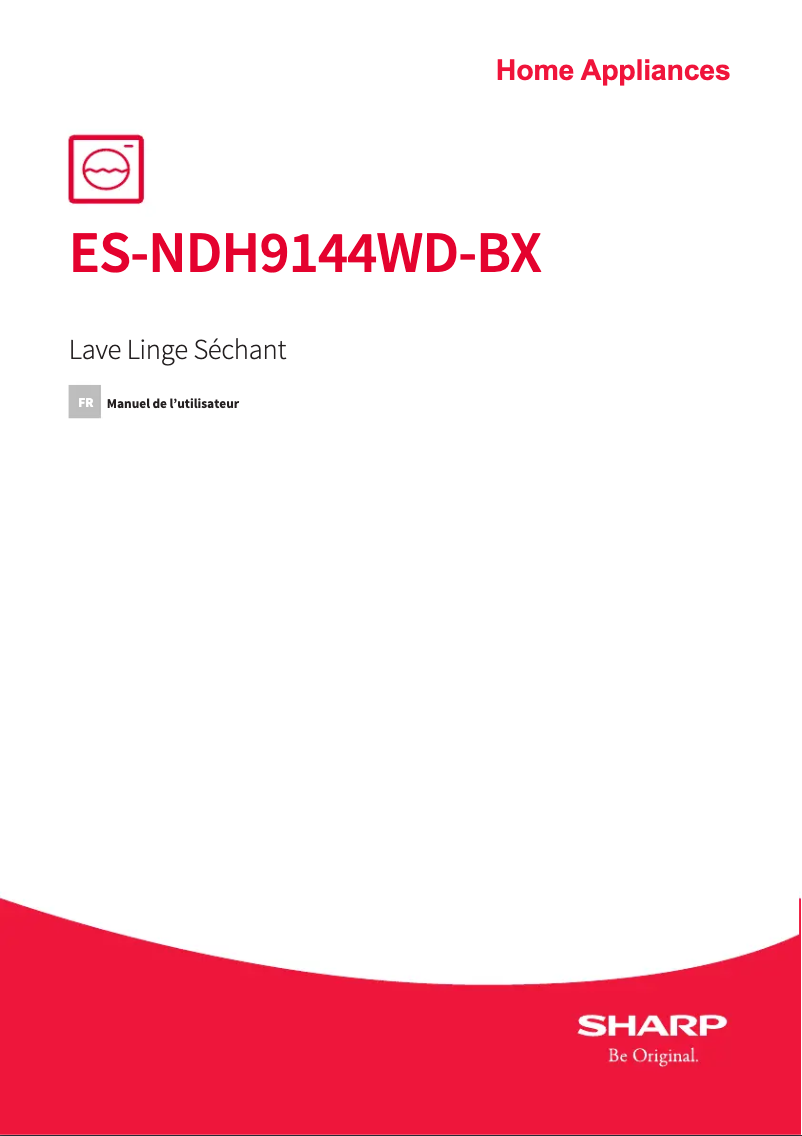 Page n°1 - Manuel utilisateur Sharp ES-NDH9144WD-BX