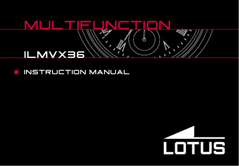 Page 1 de la notice Manuel utilisateur Lotus 15659