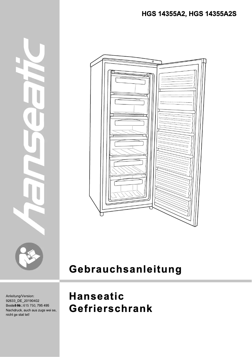 Página 1 del manual Manual de usuario Hanseatic HGS14355A2S