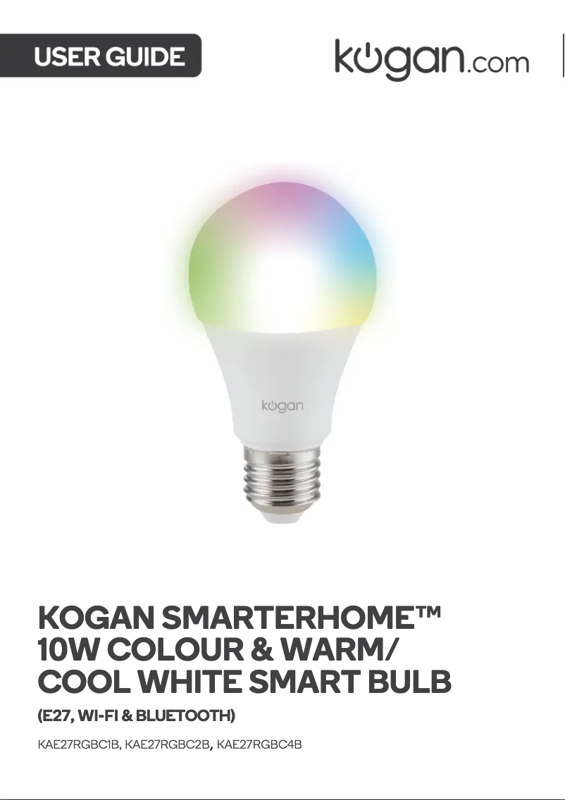 Image de la première page du manuel de l'appareil KAE27RGBC4B