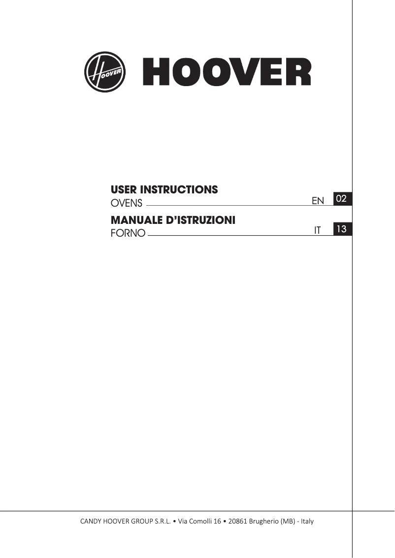 Page n°1 - Manuel utilisateur Hoover HOC3U3178IN WIFI