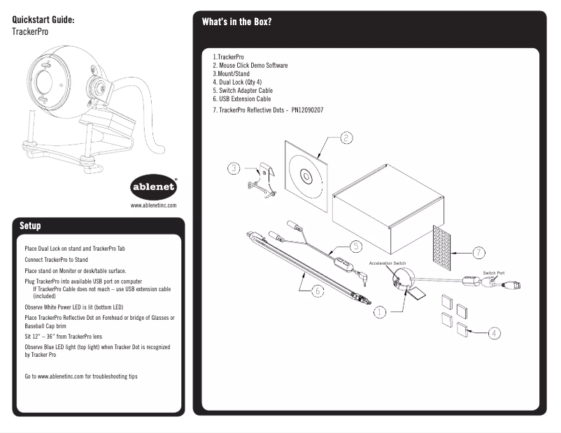 Image de la première page du manuel de l'appareil TrackerPro