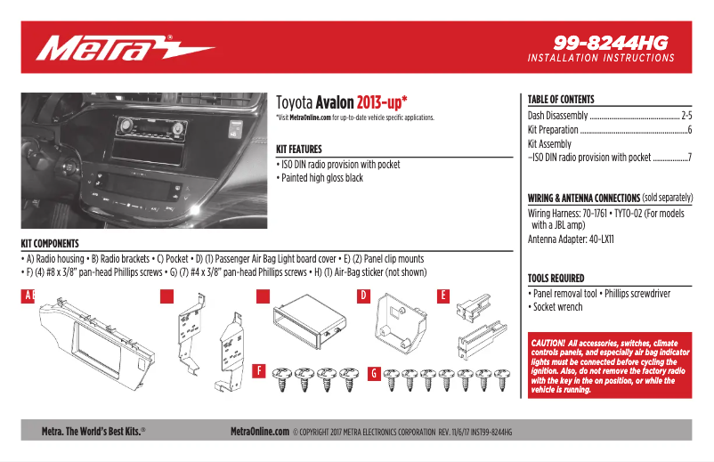 Página 1 del manual Manual de usuario Metra 99-8244HG