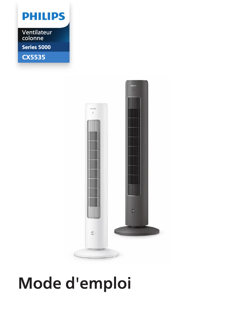 Page 1 de la notice Manuel utilisateur Philips CX5535