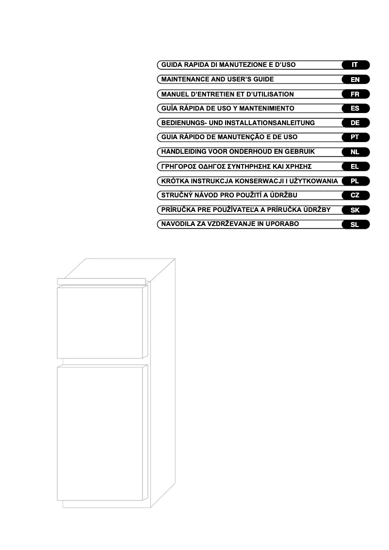 Page 1 de la notice Manuel utilisateur Candy CFBD 2454/N