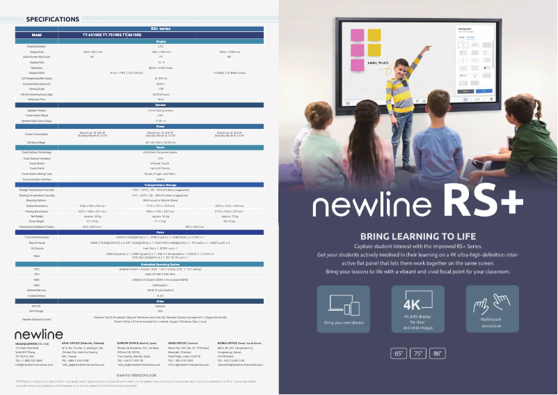 Image de la première page du manuel de l'appareil RS+