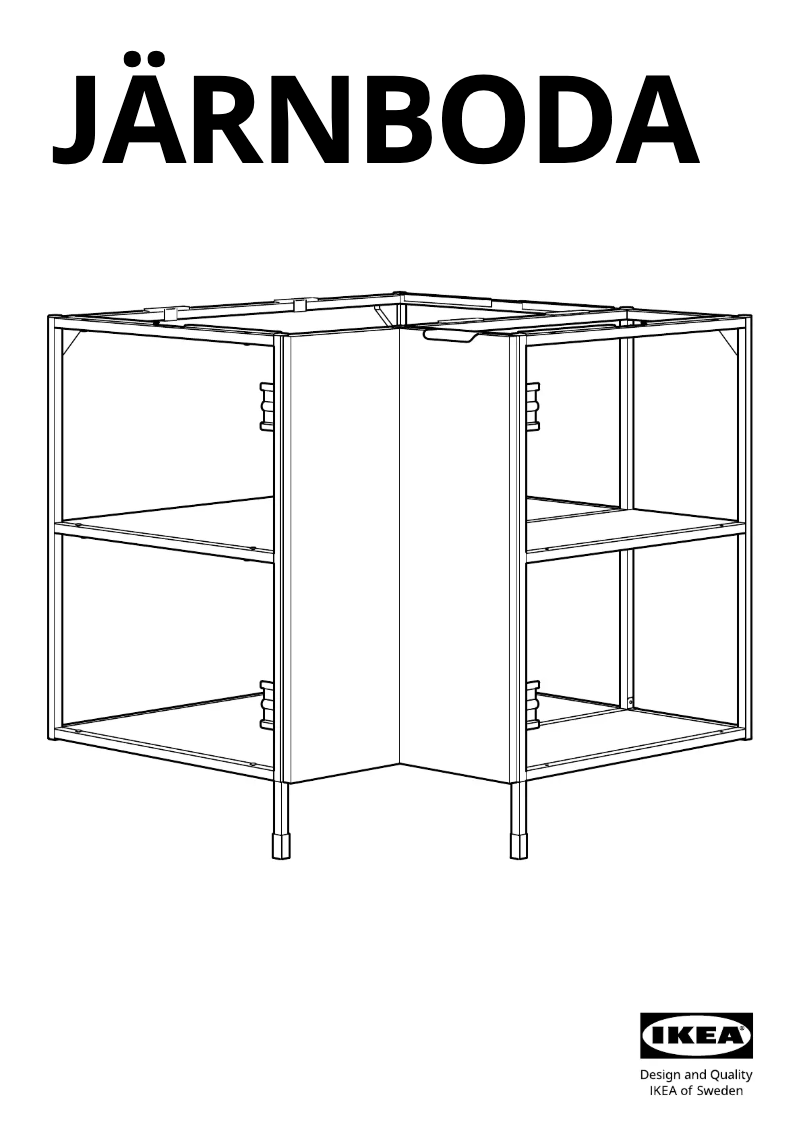 Imagen de la primera página del manual del dispositivo JÄRNBODA 105.147.49