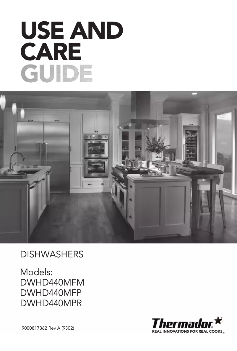 First page image of the manual for DWHD440MFP