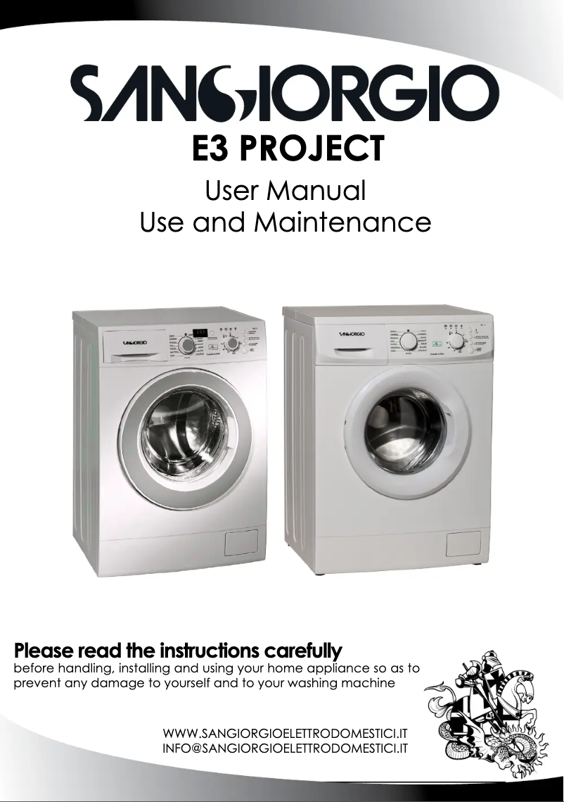 Page 1 de la notice Manuel utilisateur SanGiorgio SENS912D