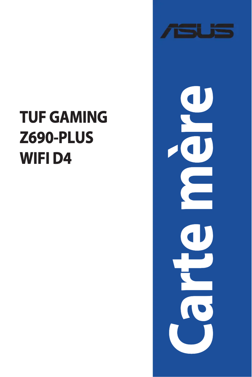 Page 1 de la notice Manuel utilisateur Asus TUF GAMING Z690-PLUS WIFI D4