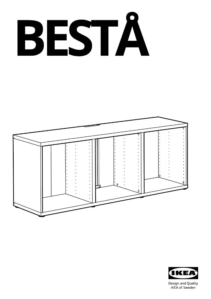 Image de la première page du manuel de l'appareil BESTÅ 702.998.79