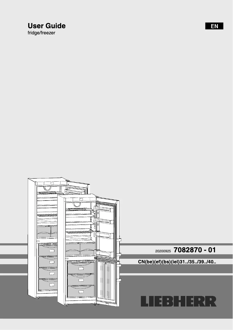 Page n°1 - Manuel utilisateur Liebherr CNbs 4015-21