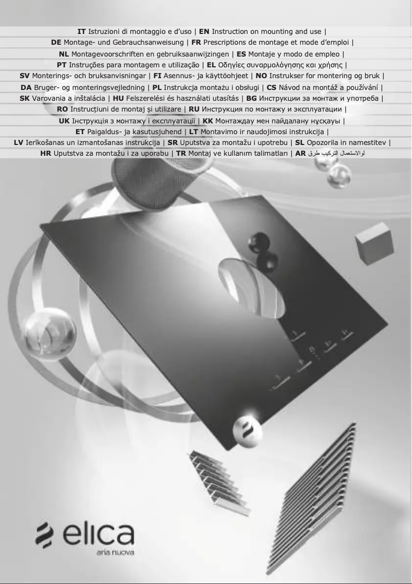 Page 1 de la notice Manuel utilisateur Elica NikolaTesla PRIME S / PRIME S+ PRF0186751
