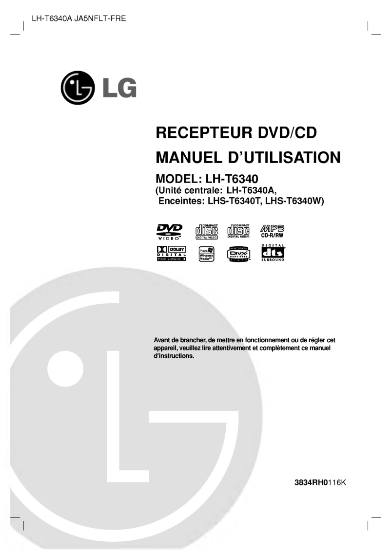 Página 1 del manual Manual de usuario LG LH-T6340A