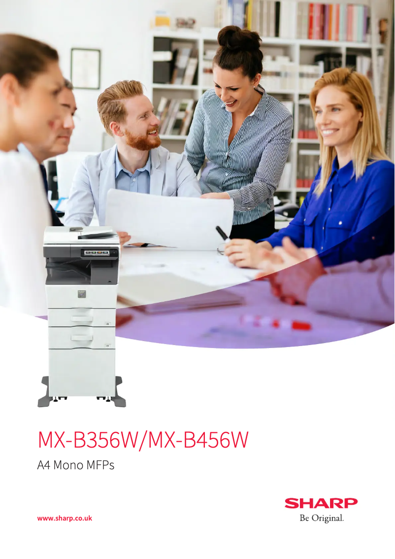 Página 1 del manual Folleto Sharp MX-B356W