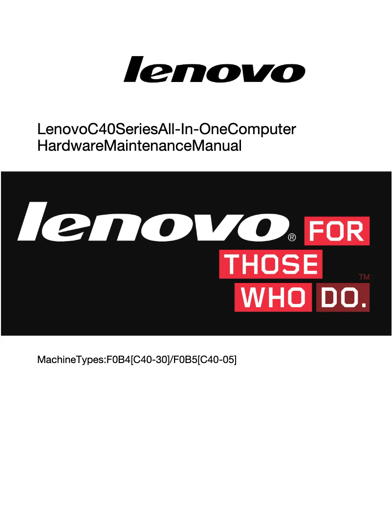 Page n°1 - Manuel utilisateur Lenovo C 40-30