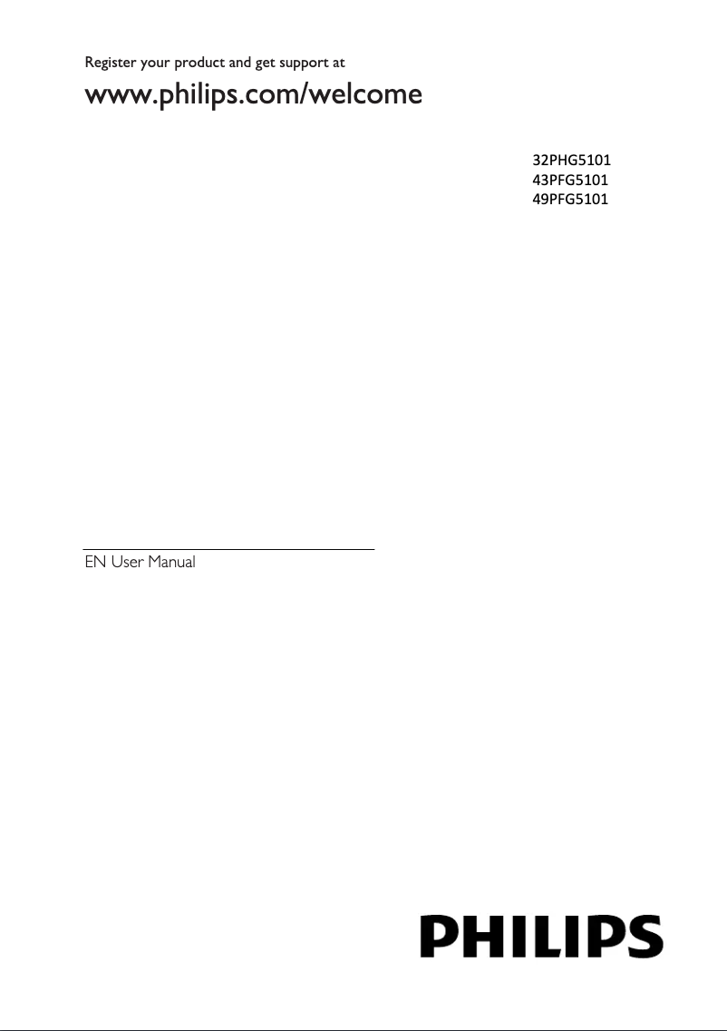 Page 1 of the manual User Manual Philips 5000 series 32PHG5101