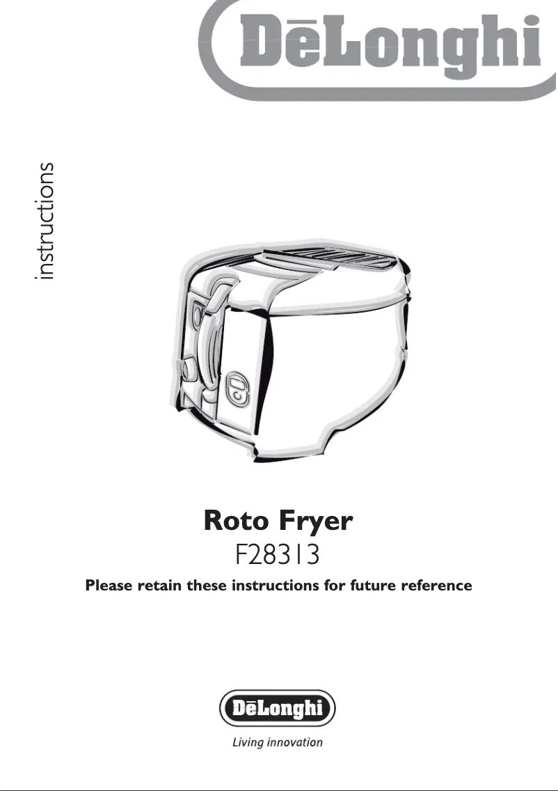 Page n°1 - Manuel utilisateur DeLonghi RotoFry D28313