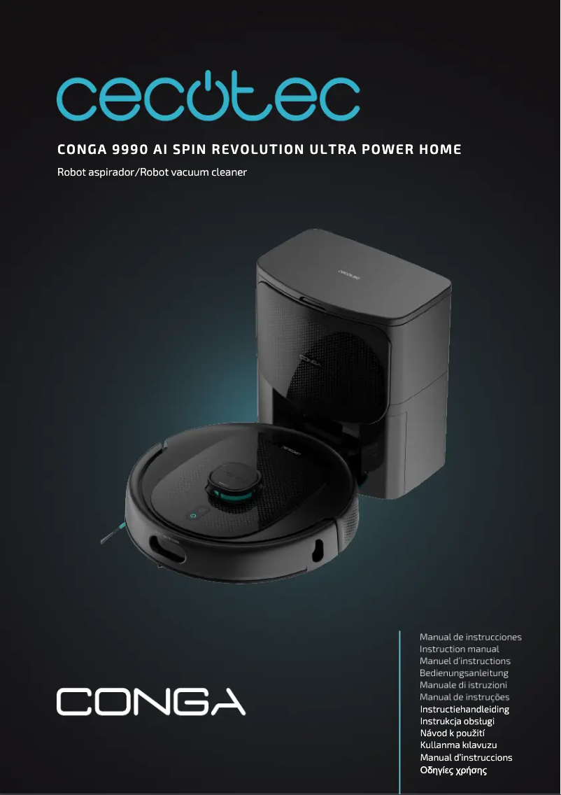 Page n°1 - Manuel utilisateur Cecotec Conga 9990 AI Spin Revolution Ultra Power Home