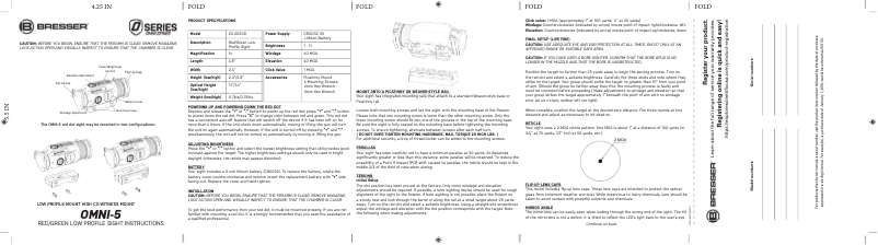 Page n°1 - Manuel utilisateur Bresser OMNI-5