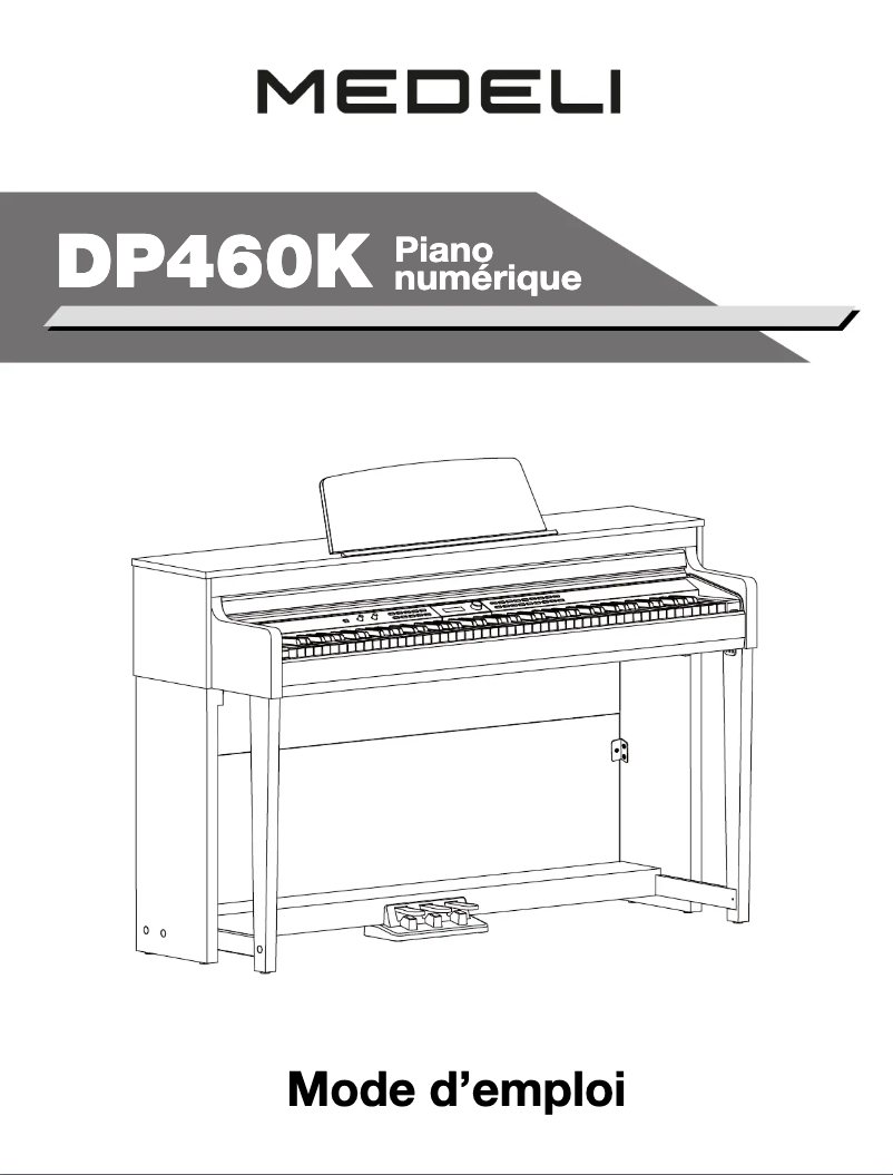 Image de la première page du manuel de l'appareil DP460K