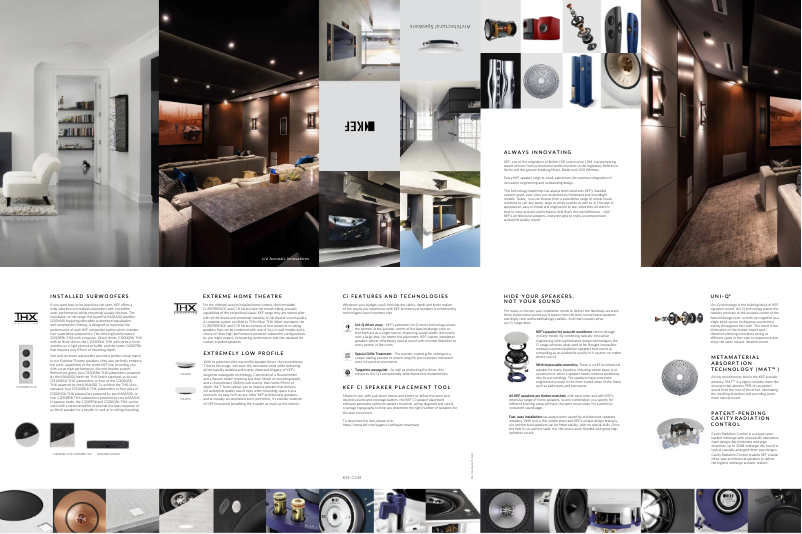 Page n°1 - Brochure KEF Ci250RRM-THX
