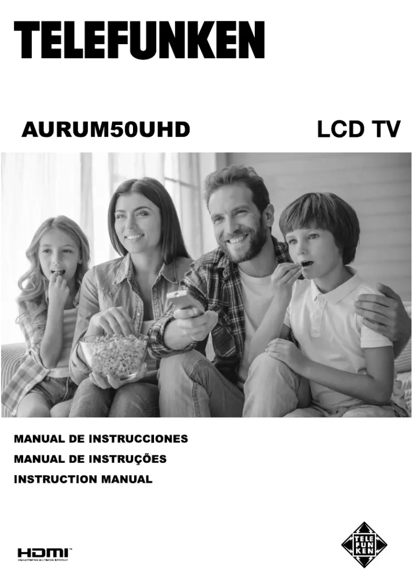 Image de la première page du manuel de l'appareil AURUM50UHD
