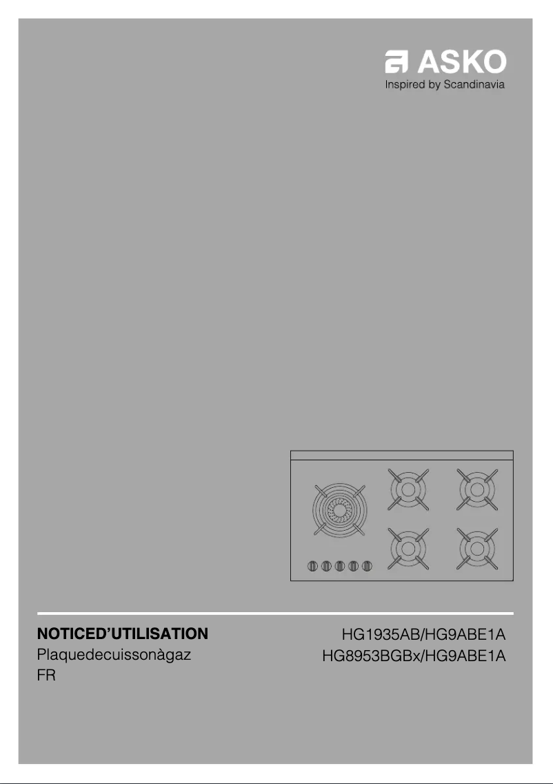 Image de la première page du manuel de l'appareil HG8953BGB1