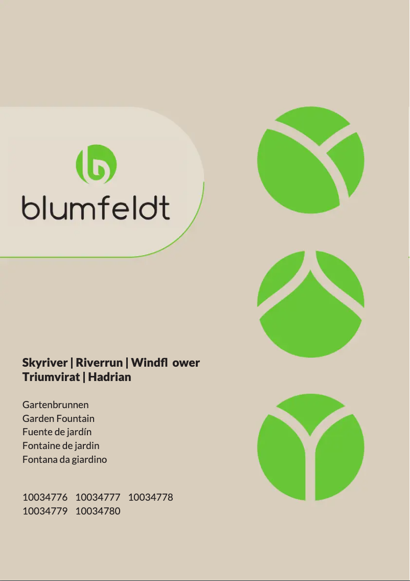 Page 1 de la notice Manuel utilisateur Blumfeldt Skyriver