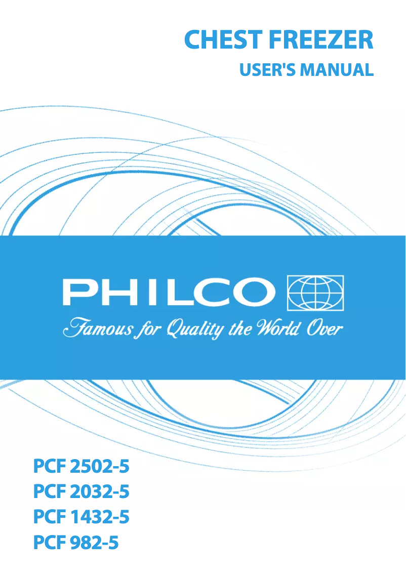 Page n°1 - Manuel utilisateur Philco PCF 982-5