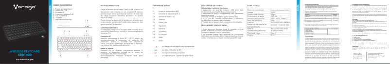 Page 1 de la notice Manuel utilisateur Vorago KBW-400