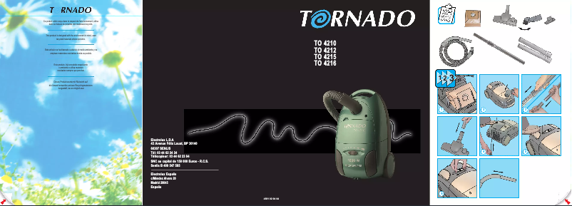 Page 1 de la notice Manuel utilisateur Tornado TO 4215