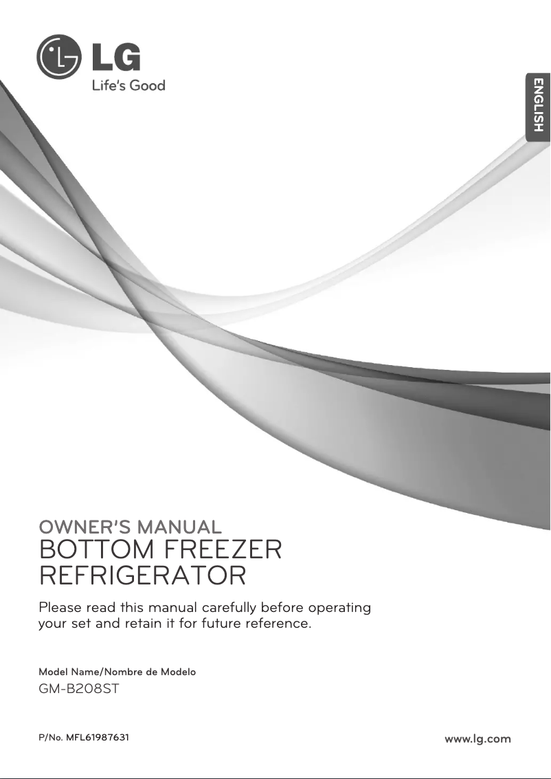 Image de la première page du manuel de l'appareil GM-B208ST