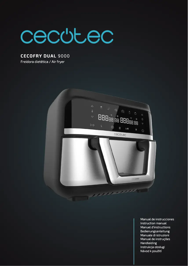 Page 1 de la notice Manuel utilisateur Cecotec Cecofry Dual 9000
