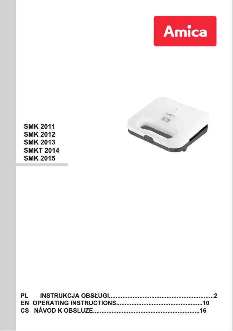 Image de la première page du manuel de l'appareil SMK2013