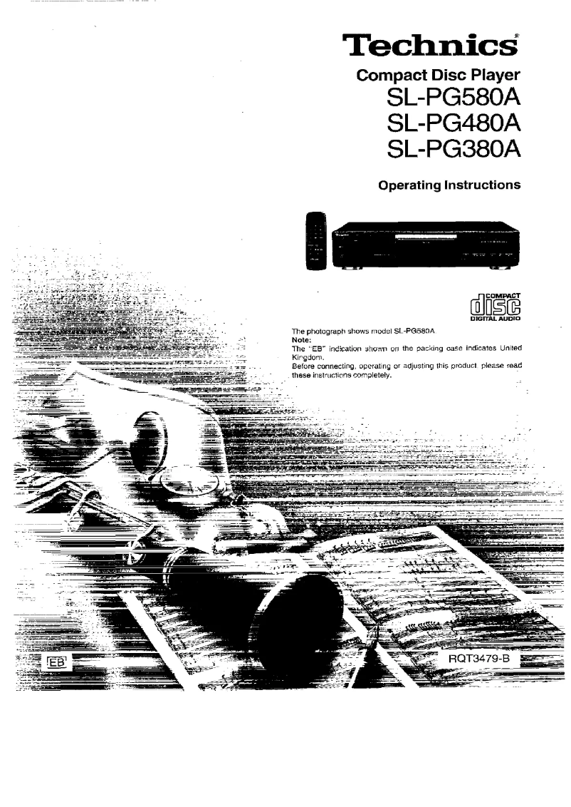 Image de la première page du manuel de l'appareil SL-PG380A