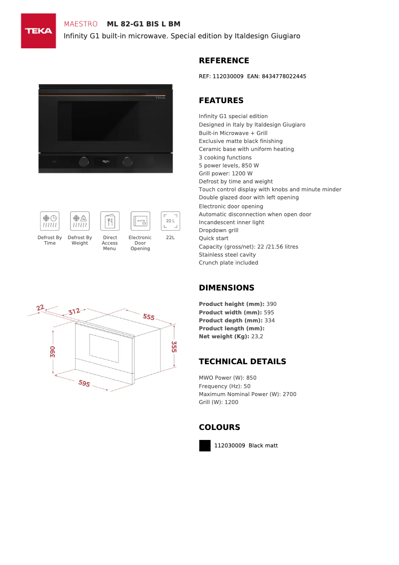 Image de la première page du manuel de l'appareil ML 82-G1 BIS L