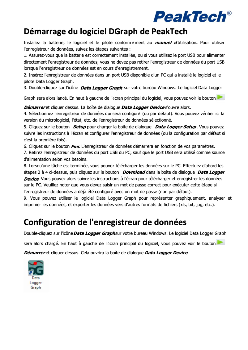 Page n°1 - Manuel utilisateur PeakTech 5185
