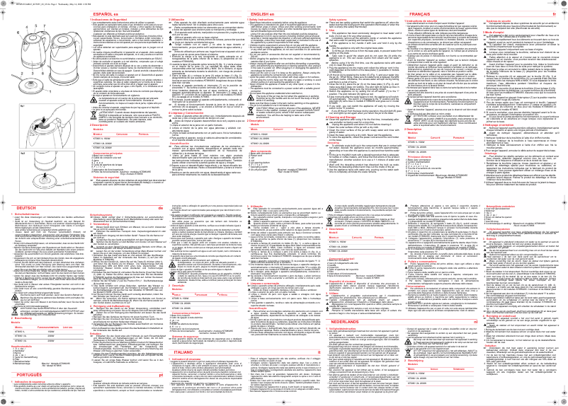 Page n°1 - Manuel utilisateur Solac KT5855