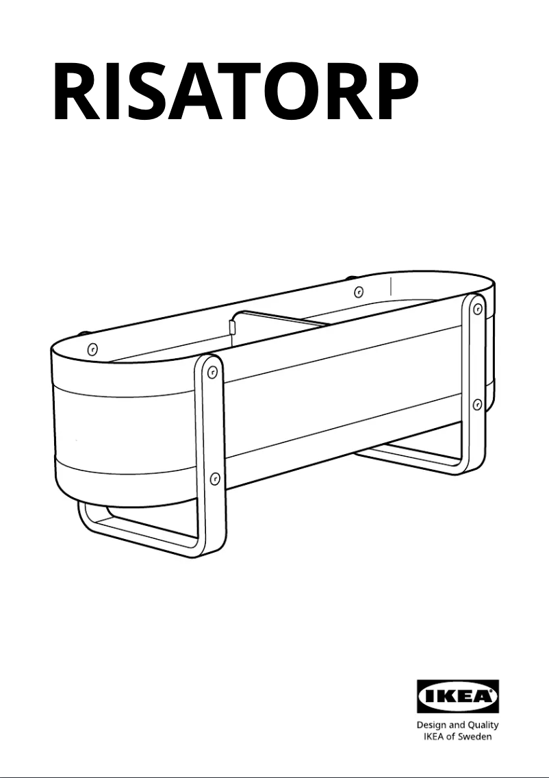 Page 1 de la notice Manuel utilisateur Ikea RISATORP 205.404.94