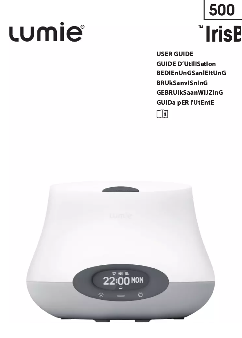 Page n°1 - Manuel utilisateur Lumie Bodyclock IRIS 500