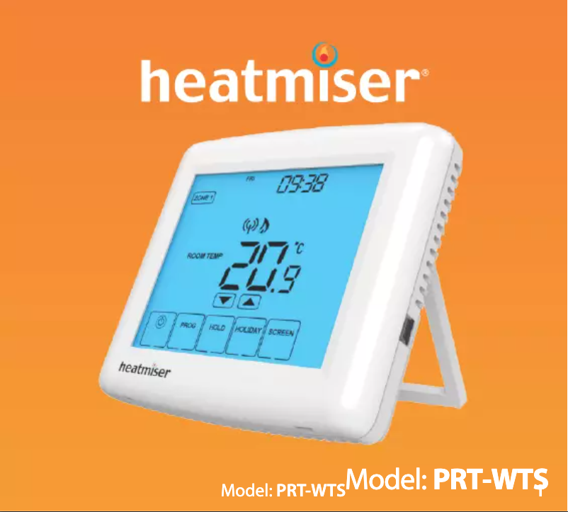 Page 1 de la notice Manuel utilisateur Heatmiser PRT-WTS