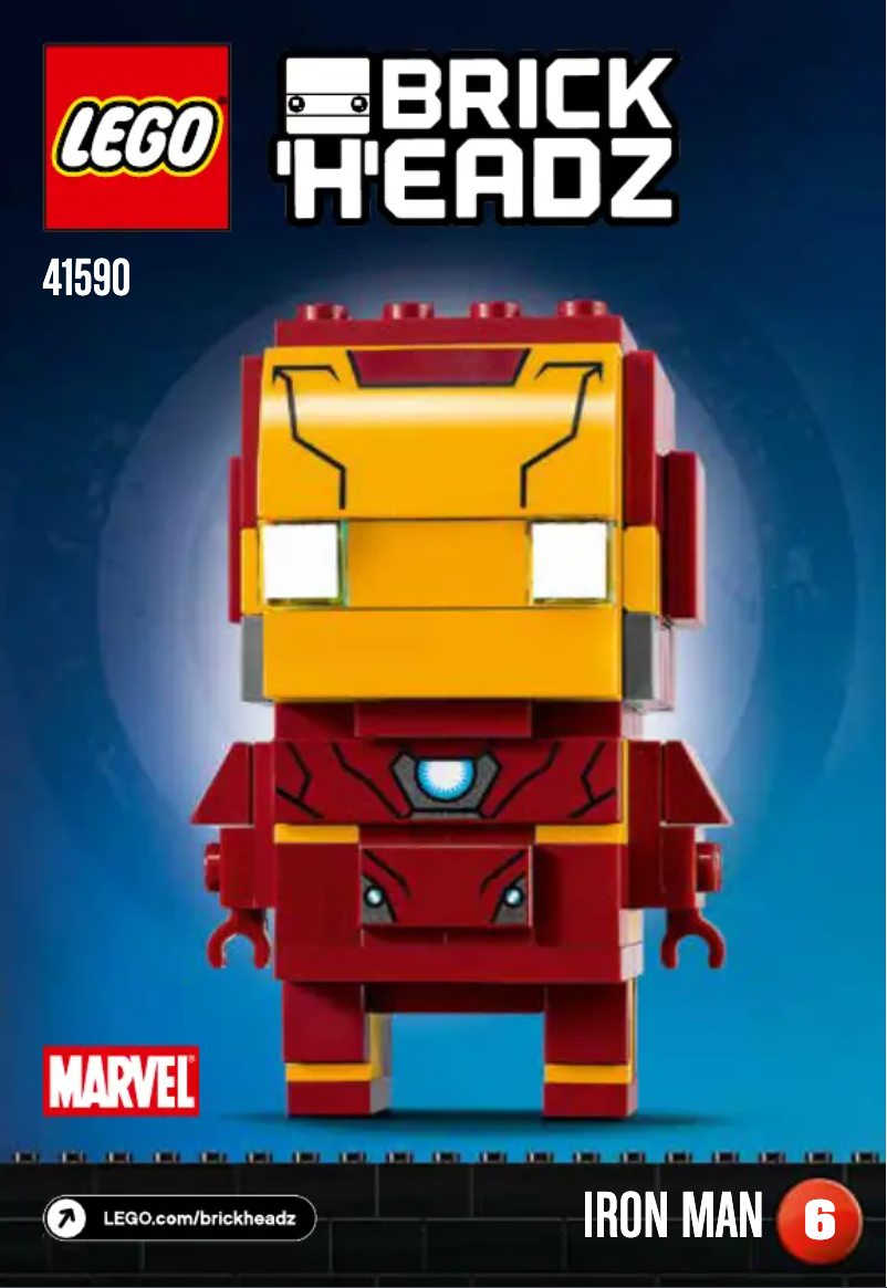 Page 1 de la notice Manuel utilisateur Lego Iron Man 41590