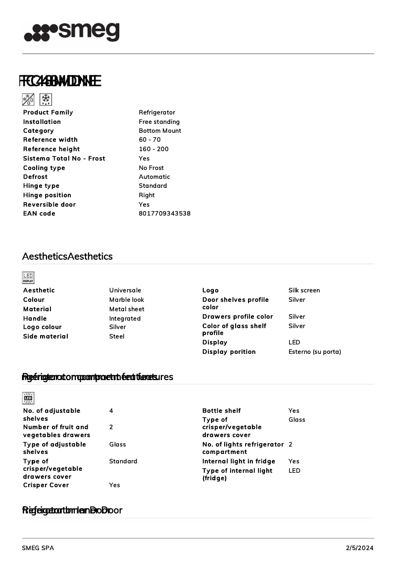 Image de la première page du manuel de l'appareil FC48MDNE