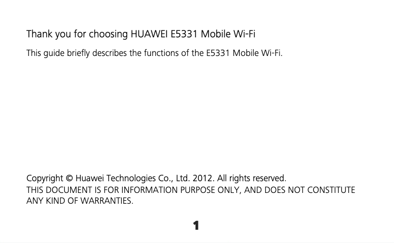 Image de la première page du manuel de l'appareil E5331